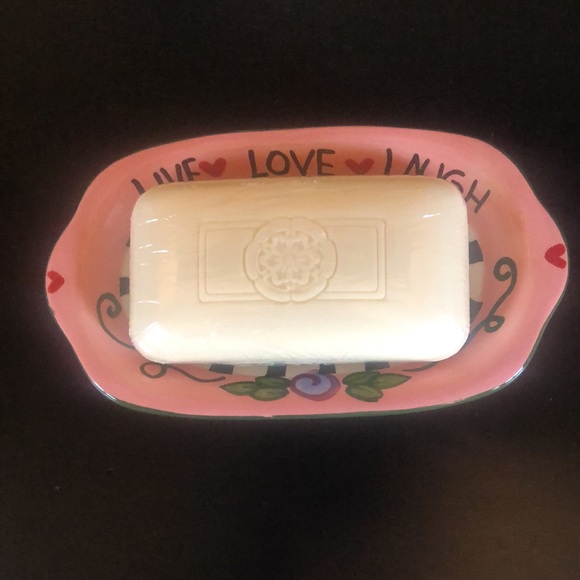 Vintage Anthropologie Glazed Ceramic Ring Box and Catch-All Dish NEW! - Picture 5 of 6